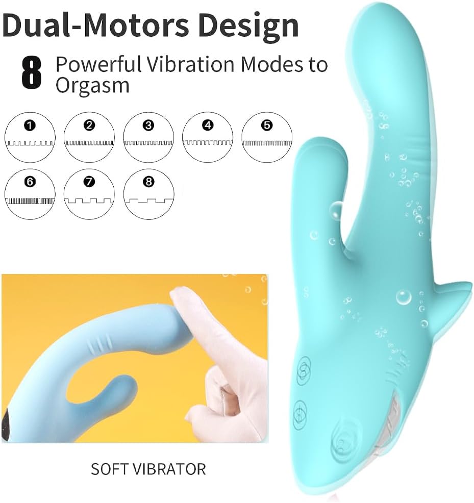 Super Quiet Portable Massage Device, Deep Massager, Rechargeable, with Handheld Electric High Intensity. Electric Vibrators Massagers for Portable Full Body Relaxation Vibrating Massage Tools (Blue)