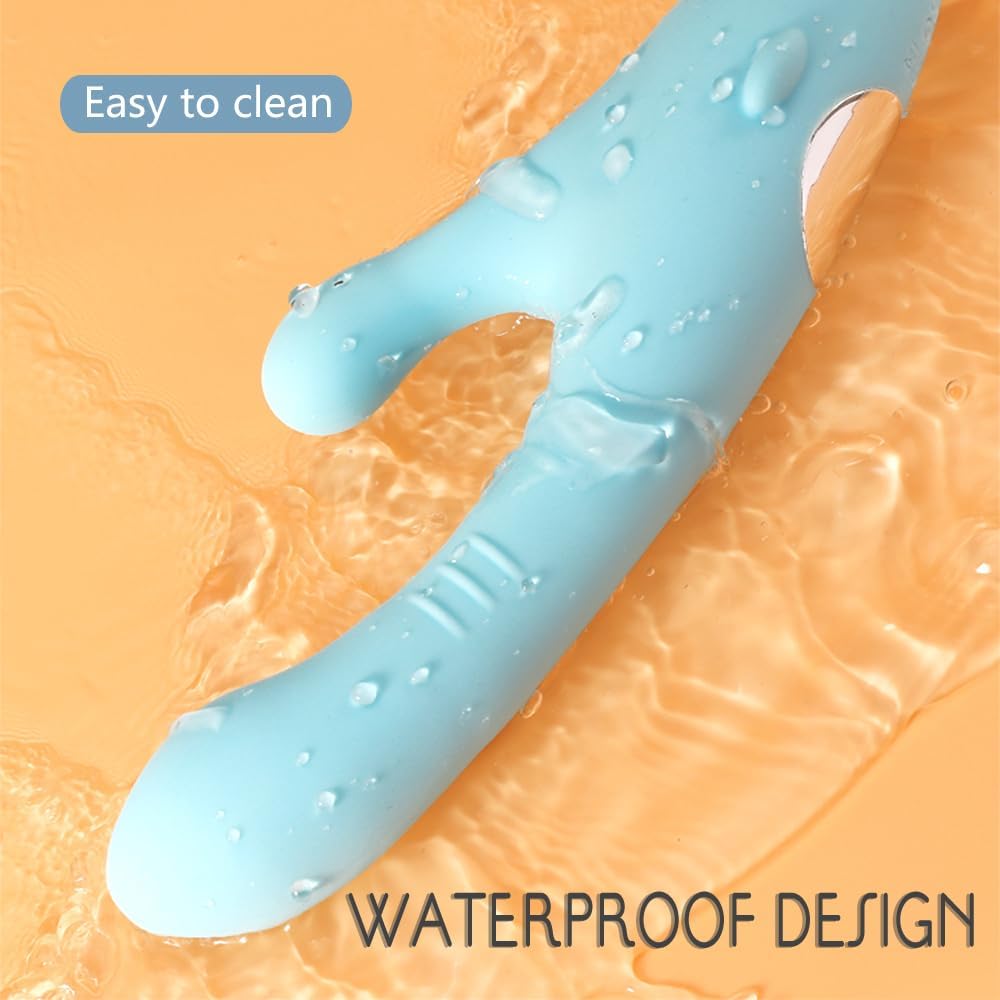 Super Quiet Portable Massage Device, Deep Massager, Rechargeable, with Handheld Electric High Intensity. Electric Vibrators Massagers for Portable Full Body Relaxation Vibrating Massage Tools (Blue)