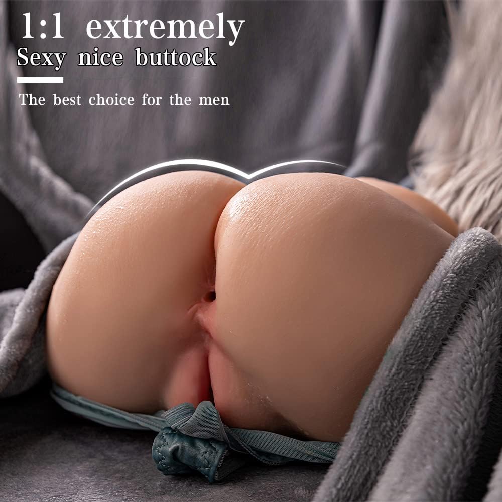 Male Masturbator Sex Doll Pocket Pussy Ass with Virgin Tight. 2 Hole Realistic with Strong Suction Channel. Kingdemer Sex Toy for Men Masturbation 5.95LB