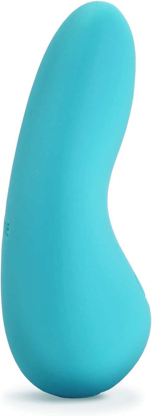 plusOne Mini Vibrator for Women - Made of Body-Safe Silicone. Fully Waterproof. USB Rechargeable - Personal Massager with 10 Vibration Settings. Teal