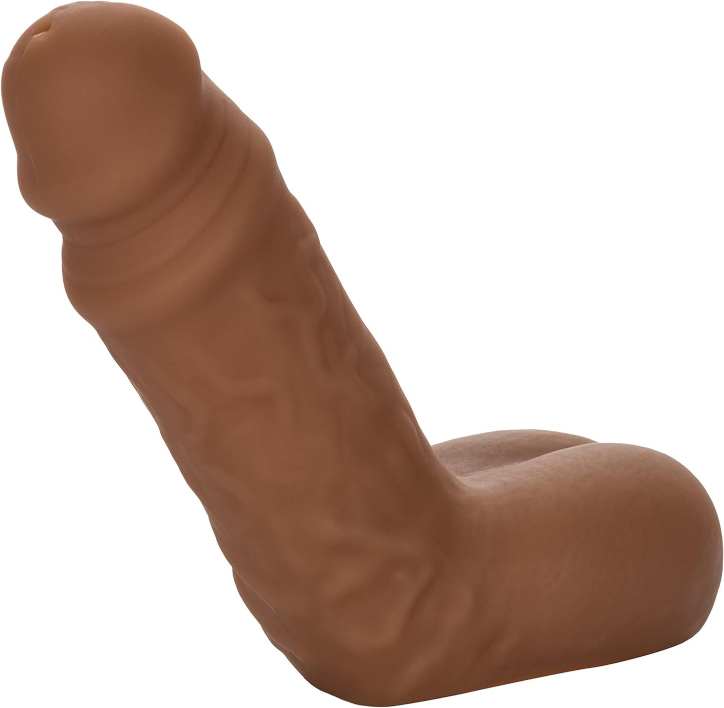 CalExotics Packer Gear STP Packer – Realistic Prosthetic Stand To Pee Strap On Sex - Trans Transitioning FTM Adult Female To Male - Brown