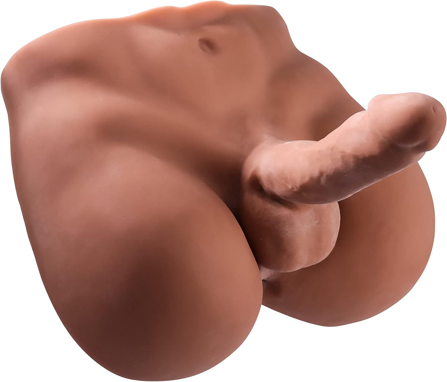 Lifelike Torso Male Sex Doll with Flexible Dildo Realistic Sex Huge Cock 7.08inches. Men Sex Dolls for Women Masturbation. Unisex Masturbator Sex Toy for Men Women Gay Couple