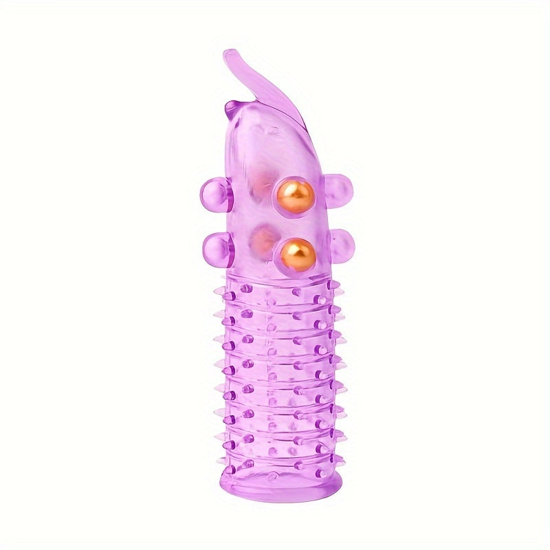 Men's Wolf Teeth Penis Sleeve With Bead. Accessory For Longer Stronger Erection, Ejaculation Delay, Pleasure Enhancing. Transparent Elephant Nose Cock Condom For Men Couples