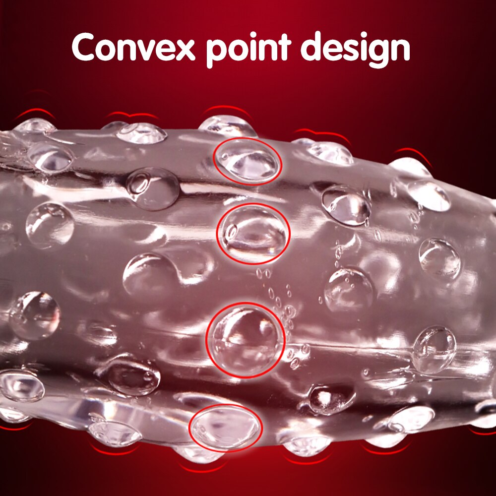 6PCS Penis Extender Erection Condoms Reusable Penis Sleeve Dick Enlargement Sex Toys Cock Ring for Men Delayed Ejaculation Toys