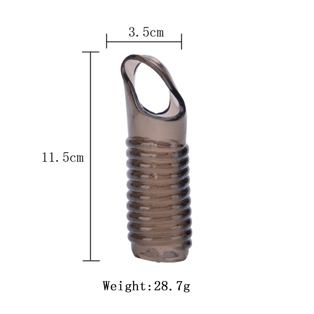 6PCS Penis Extender Erection Condoms Reusable Penis Sleeve Dick Enlargement Sex Toys Cock Ring for Men Delayed Ejaculation Toys