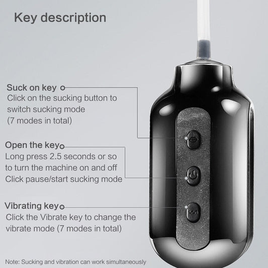 7 Modes Strong Suck Machine Oral Sex Male Masturbator Electric Deep Throat Clip Suction Blowjob Vibrating Pussy Sex Toys for Men
