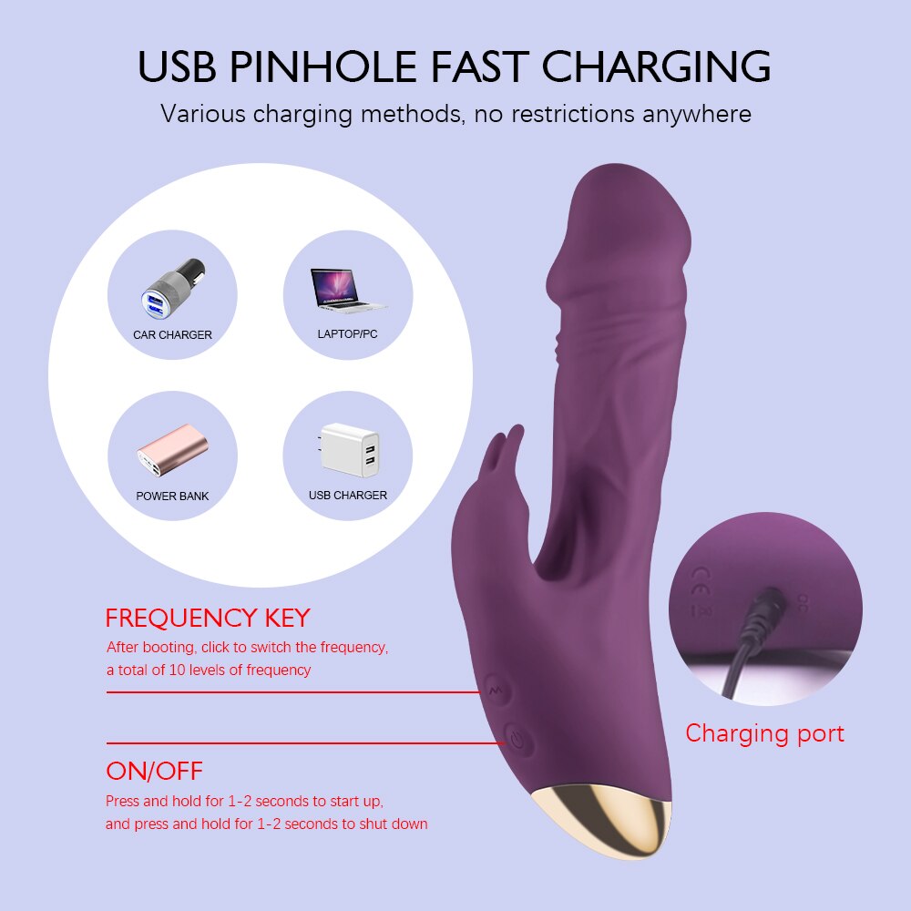 7-Speed Vibrator Female Vaginal Ejaculation Massager G-Spot Vibrator Clitoris Stimulator Female Orgasm Toys
