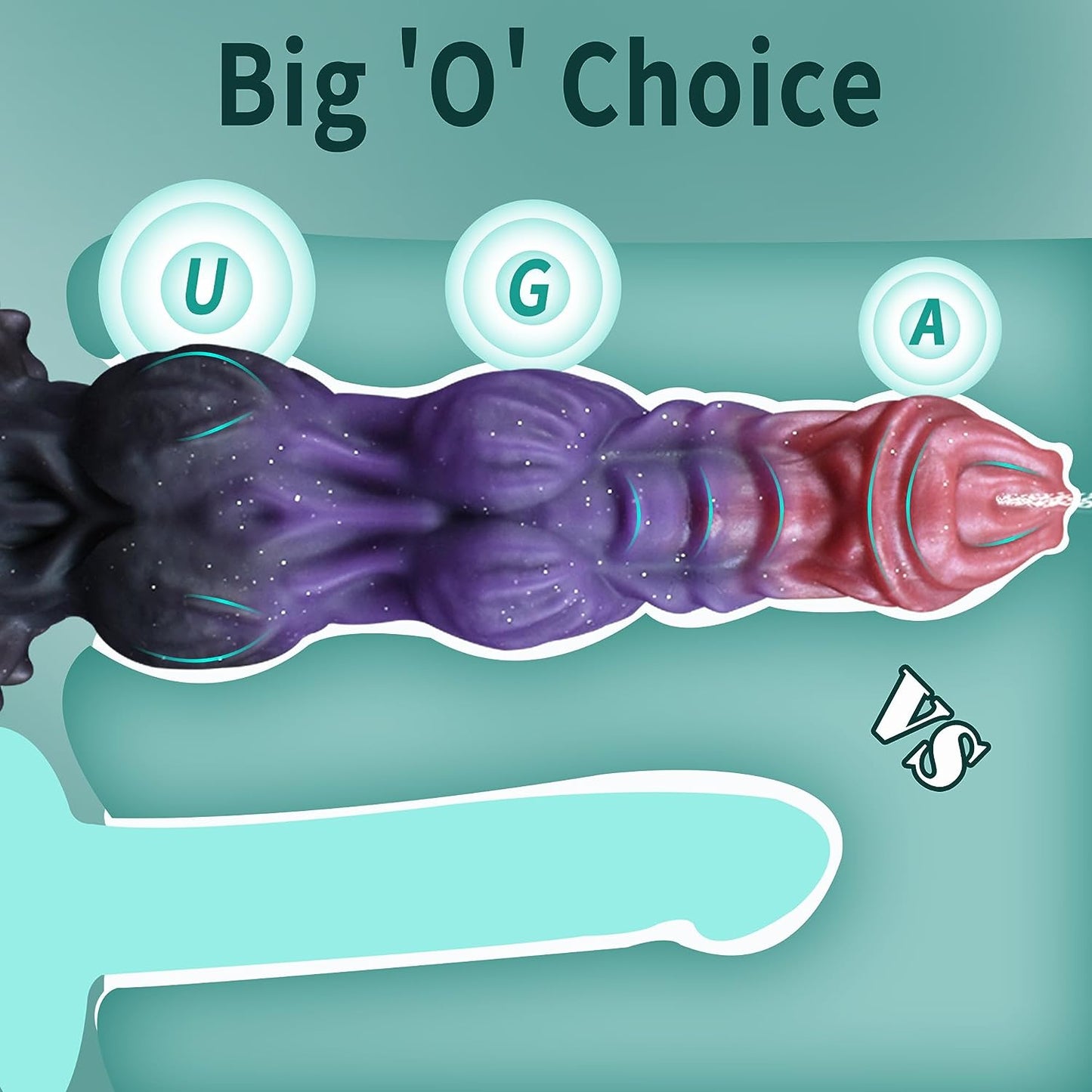 9.6 Monster Dildo Squirting Dildo Silicone Ejaculating Dildo with Knots. Fantasy Dildo Thick Dragon Dildo Horse Dildo with Strong Suction Cup. Huge Dog Dildo Soft Anal Dildo. Adult Toys for Women Men