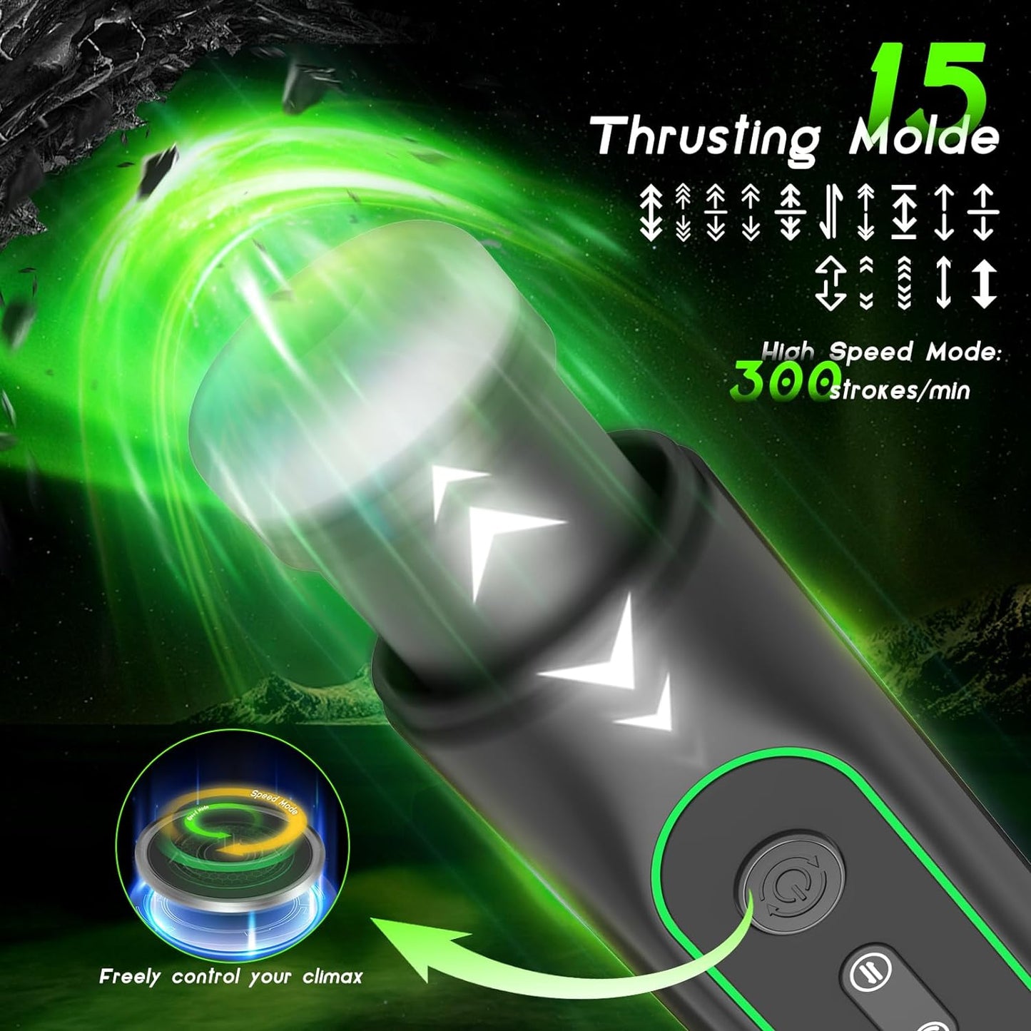 Automatic Male Masturbator Sex Toy for Men. Sucking, High-Speed Thrusting, Vibration, and Heating Masturbation. Electric Pocket Pussy Stroker with LCD Display and Penis Pump. Adult Toy Sex Blowjob Machine