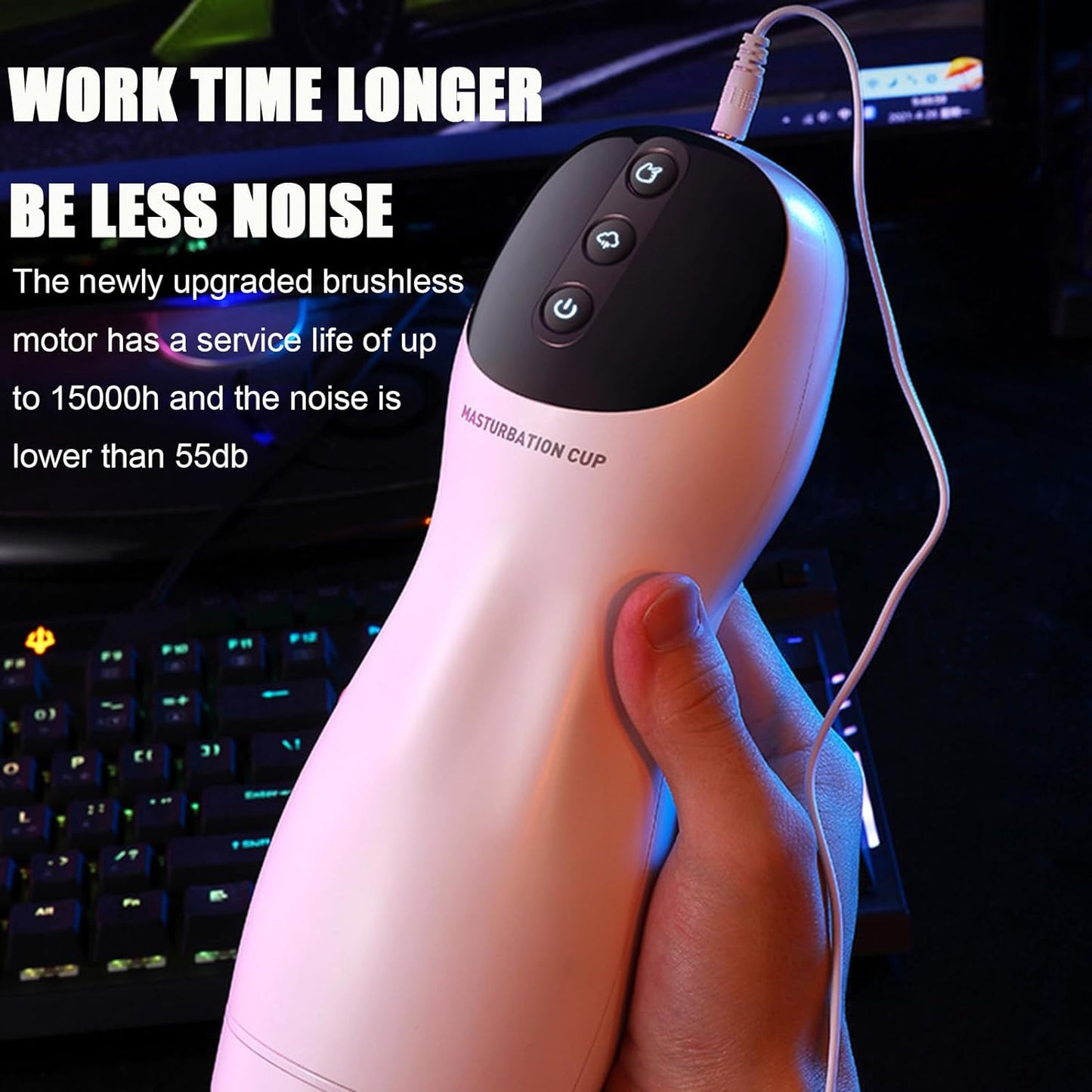 Automatic Male Masturbation Adult Toys Men Realistic Stroker with Vibrating & Thrusting Modes Male Vibrating Sucking Pocket Pussy Masturbator Stroking Toy Adult Sex Toys for Men
