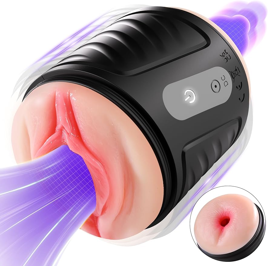 Male Masturbator Sex Toys for Men. Lifelike Adult Male Sex Toys 10 Vibrations. Sex Toy for Men Open-Ended Penis Pump Fleshy Textured Adult Toys for Men. Sex Machine Male Vibrators Stroker Realistic