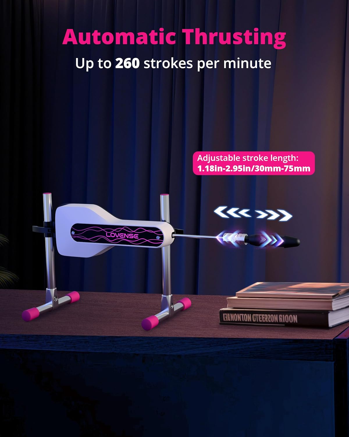 LOVENSE Mini Sex Machine. Sex Toys - Machines & Devices with Remote Control. Thrusting Machine for Women for G Spot Anal Stimulation. Adult Toys with Dildo Discreet Packaging