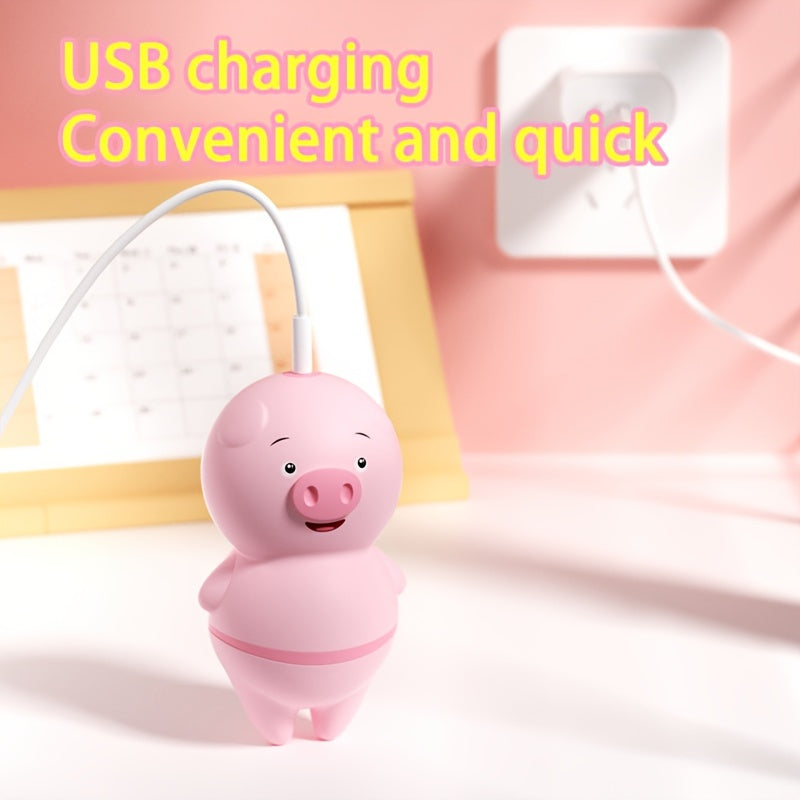 Sexual SM Products Tongue Licking Pig Second Generation USB Vibrator Female Use Suction Massage Toy Second Wave Sex Masturbator Male Sex Accessories