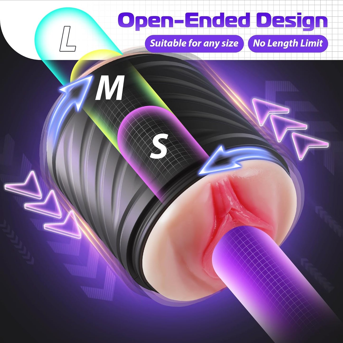 Male Masturbator Sex Toys for Men. Lifelike Adult Male Sex Toys 10 Vibrations. Sex Toy for Men Open-Ended Penis Pump Fleshy Textured Adult Toys for Men. Sex Machine Male Vibrators Stroker Realistic