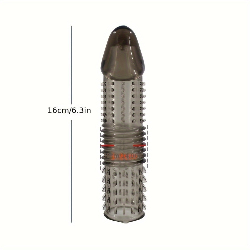 Men's Crystal Adult Sex Toy Penis Cover Sleeve Penis Extender Reusable Delay Ejaculation Add More Fun And Excitement For Men Women Couples