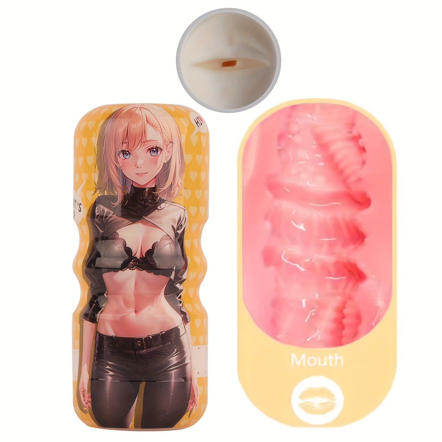 Realistic Rubber Vagina Sex Toy for Men: No Power Required. TPE Material. Adult Novelty Toy