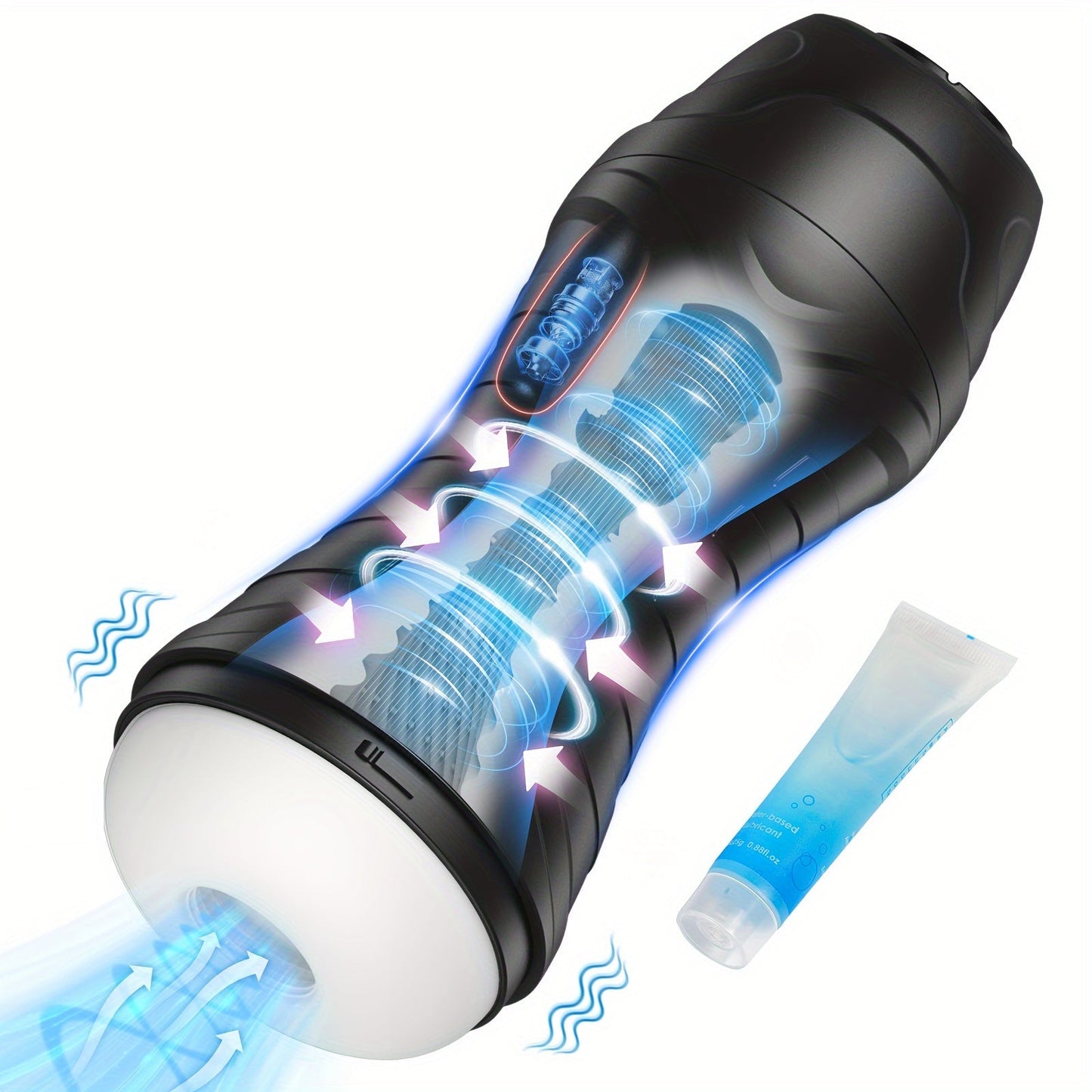 Sucking Male Masturbator Sex Toys - Bszone Upgraded Male Sex Toy Automatic Male Masturbators Cup with 10 Vibration & Suction Modes Adult Toys. Mens Penis Pump Stroker Pocket Pussy with 3D Textured
