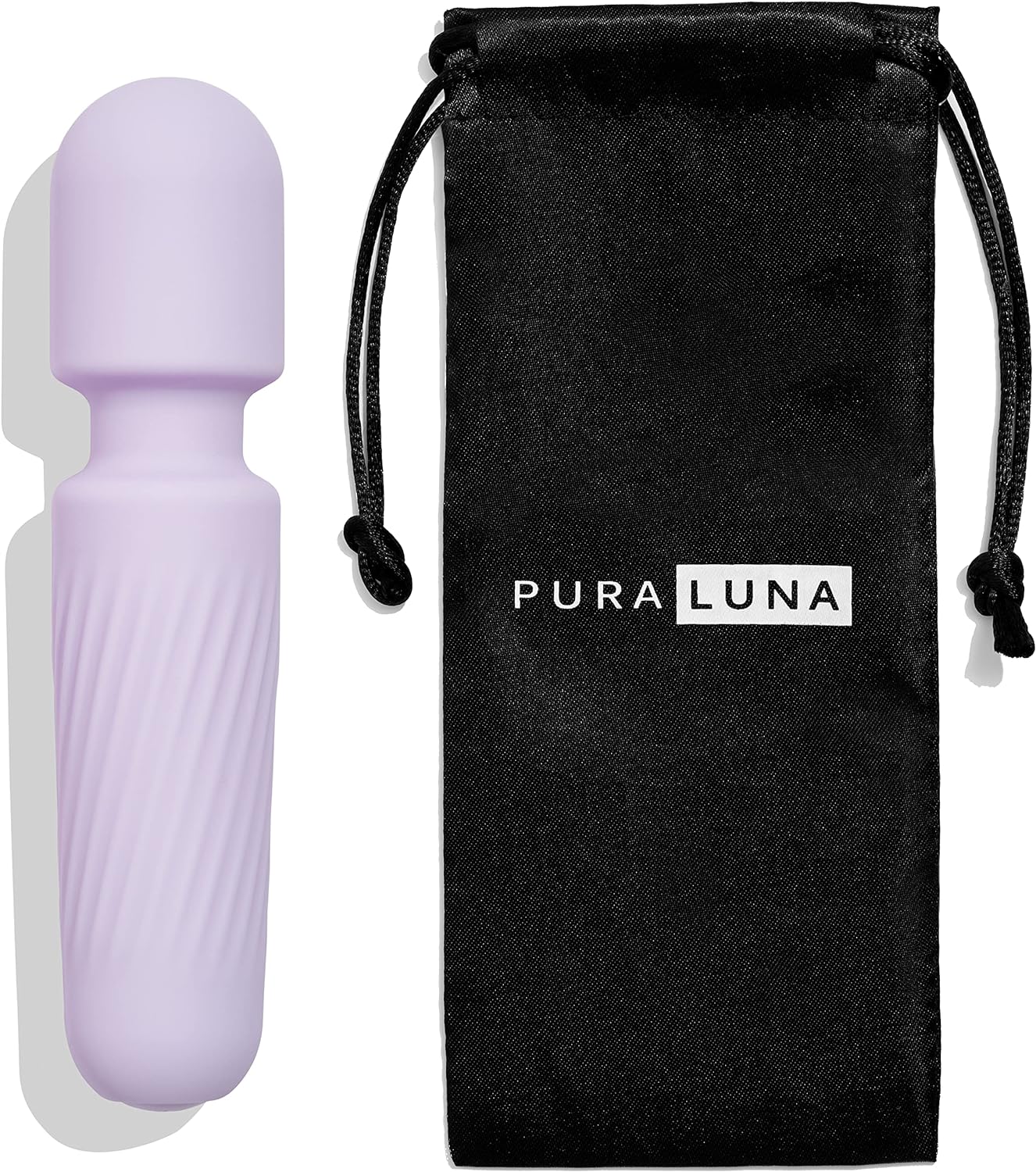 Mini Personal Massager - Travel Bag Included - Waterproof. Quiet. Powerful & USB Rechargeable with 10 Vibration Modes (Light Purple)