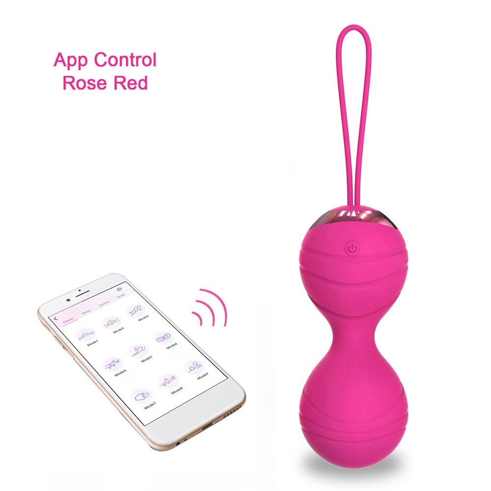 APP Remote Control Drawstring Vibrating Egg Striped Vibration Shrinking Ball Masturbation Massager Vibrator Sex Toys for Women