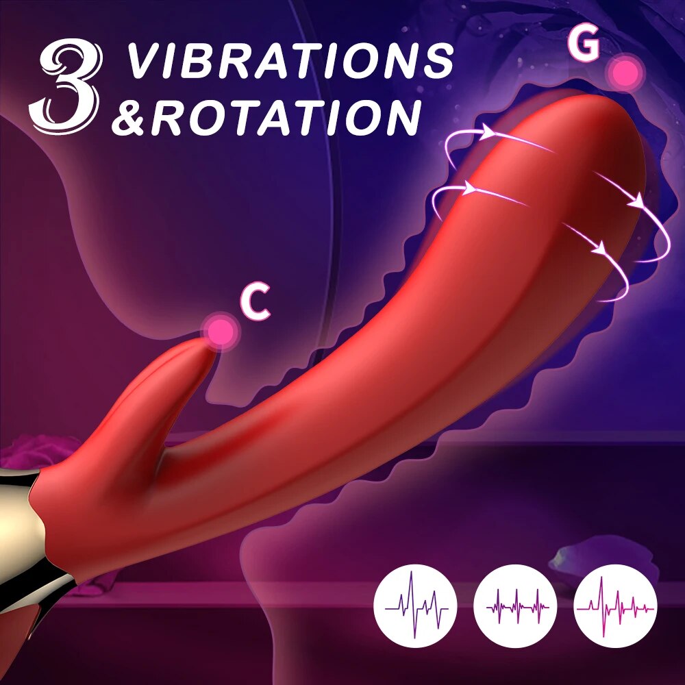 G-spot vibrator, vibrator for women, 3-in-1 nipple vibrator, sex toy for women