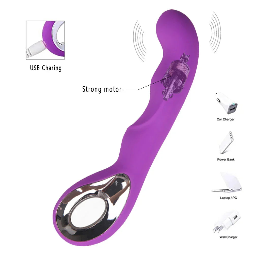 Adult Vibrator Clitoris Nipple G-spot Tease Dildo Stimulator Massager Vagina Masturbator Sex Toys for Women Couples