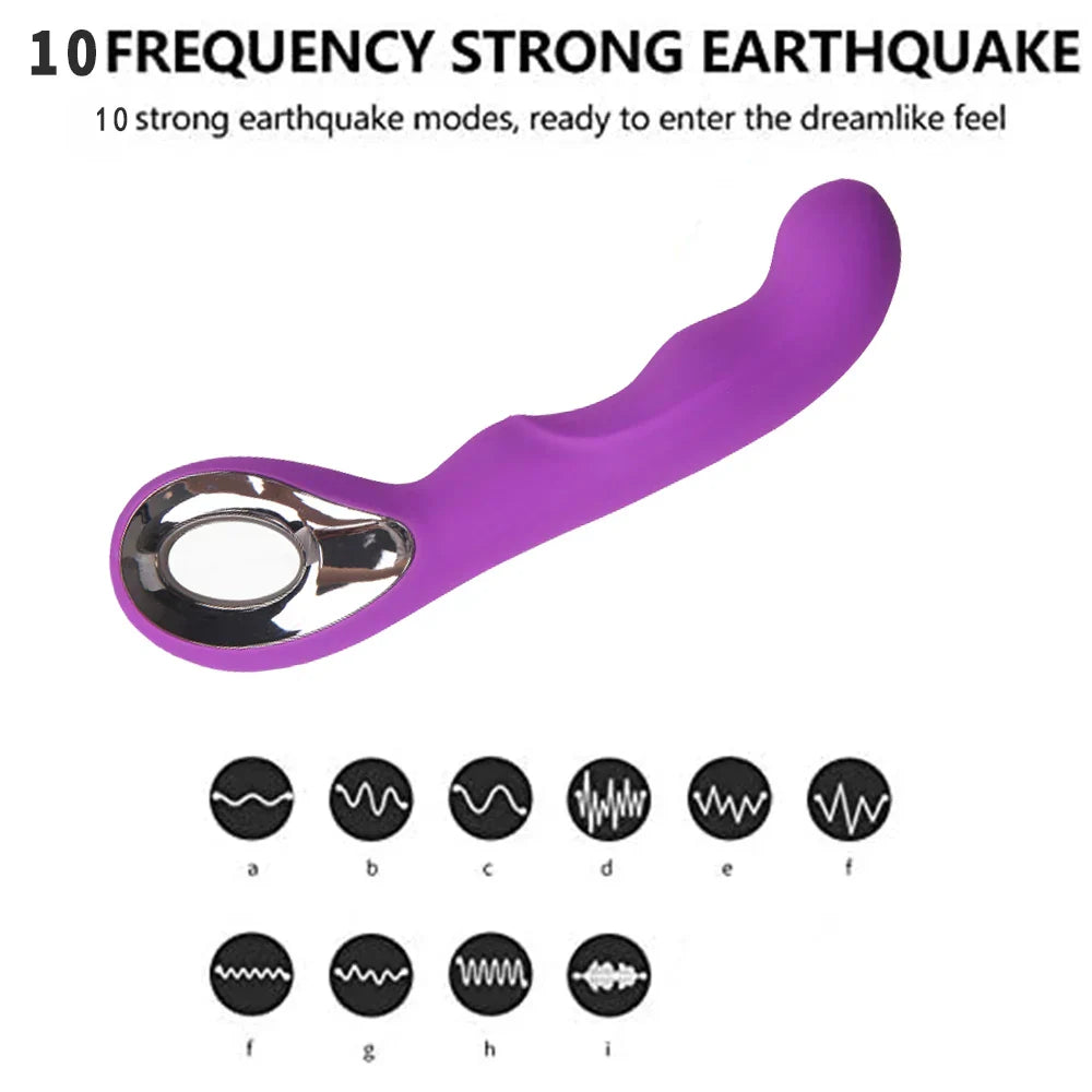 Adult Vibrator Clitoris Nipple G-spot Tease Dildo Stimulator Massager Vagina Masturbator Sex Toys for Women Couples