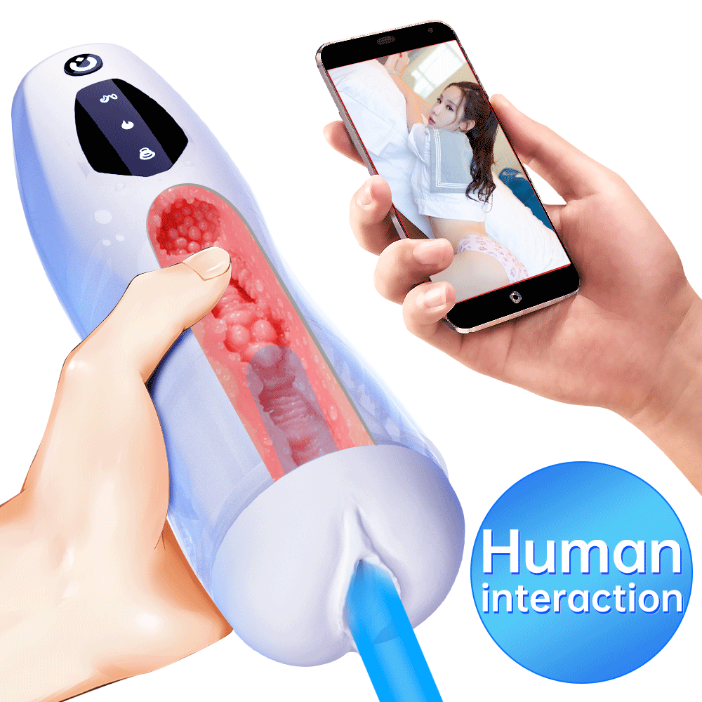 Aeclove Automatic Vibration Male Masturbation Suction Enlargement Pocket Pussy Realistic Vagina Warm Masturbators Toy