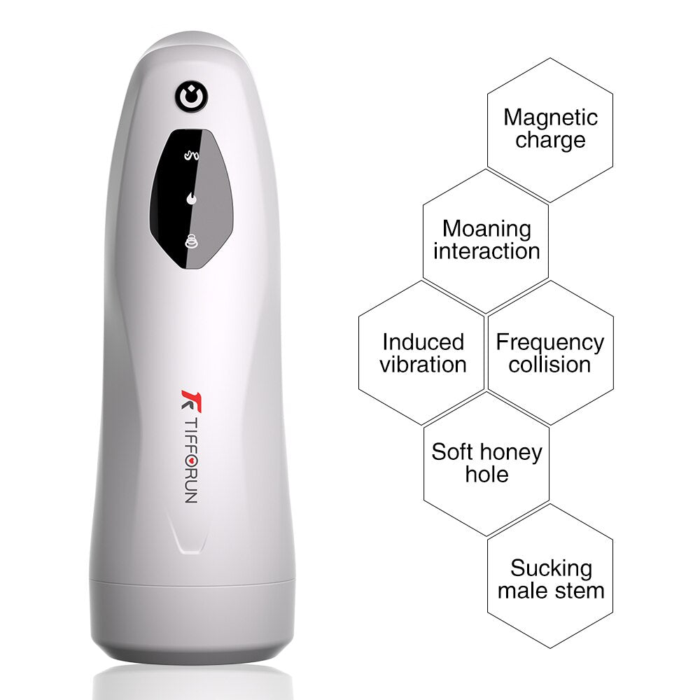 Aeclove Automatic Vibration Male Masturbation Suction Enlargement Pocket Pussy Realistic Vagina Warm Masturbators Toy