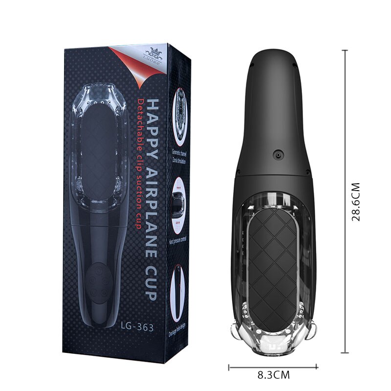Aeclove Automatic Vibrators for Men Powerful Clamping & Suction Pocket Pussy Male Masturbators Toys Soft Realistic Vagina