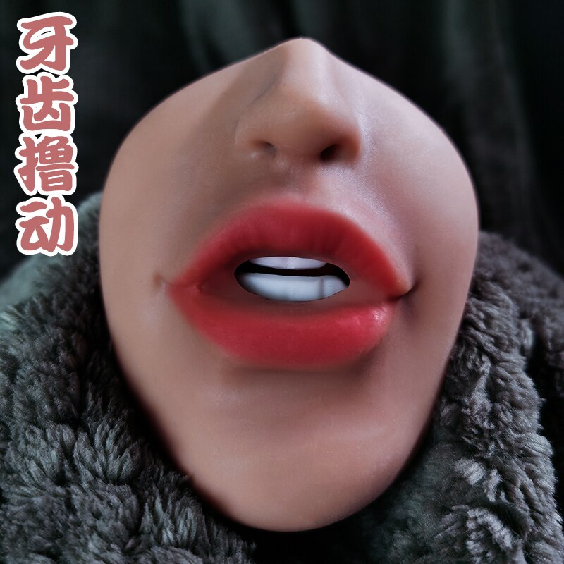 Deep Throat Male Masturbator Soft Realistic Silicone Sexy Artificial Vagina Anal Orgasmic Suck Cock Adult Product