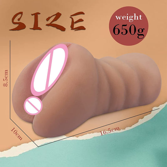 Realistic Silicone Male Masturbator Pocket Sex Toy Artificial Vagina Anal Sex Adult Product Toys XXX