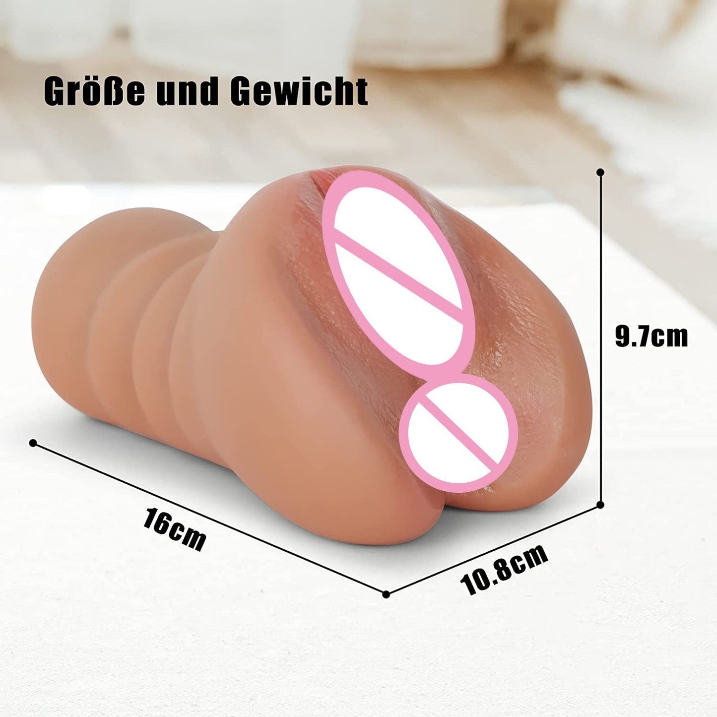 Realistic Silicone Male Masturbator Pocket Sex Toy Artificial Vagina Anal Sex Adult Product Toys XXX