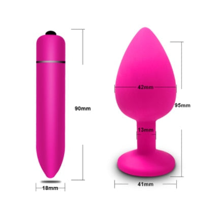 Anal Plug Butt Sex Toys for Women Men Soft Silicone Prostate Massager Mini Erotic Bullet Vibrator Anal Toys for Adults 18