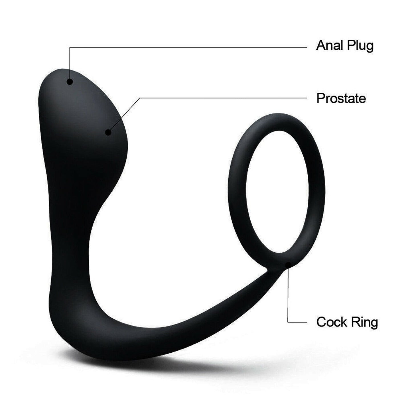 Anal Plug Prostate Massager Cock Ring Anal Plug Dildo G-Spot Butt Plug Adult Toys Anal Toys for Women Men Gay Sex Shop