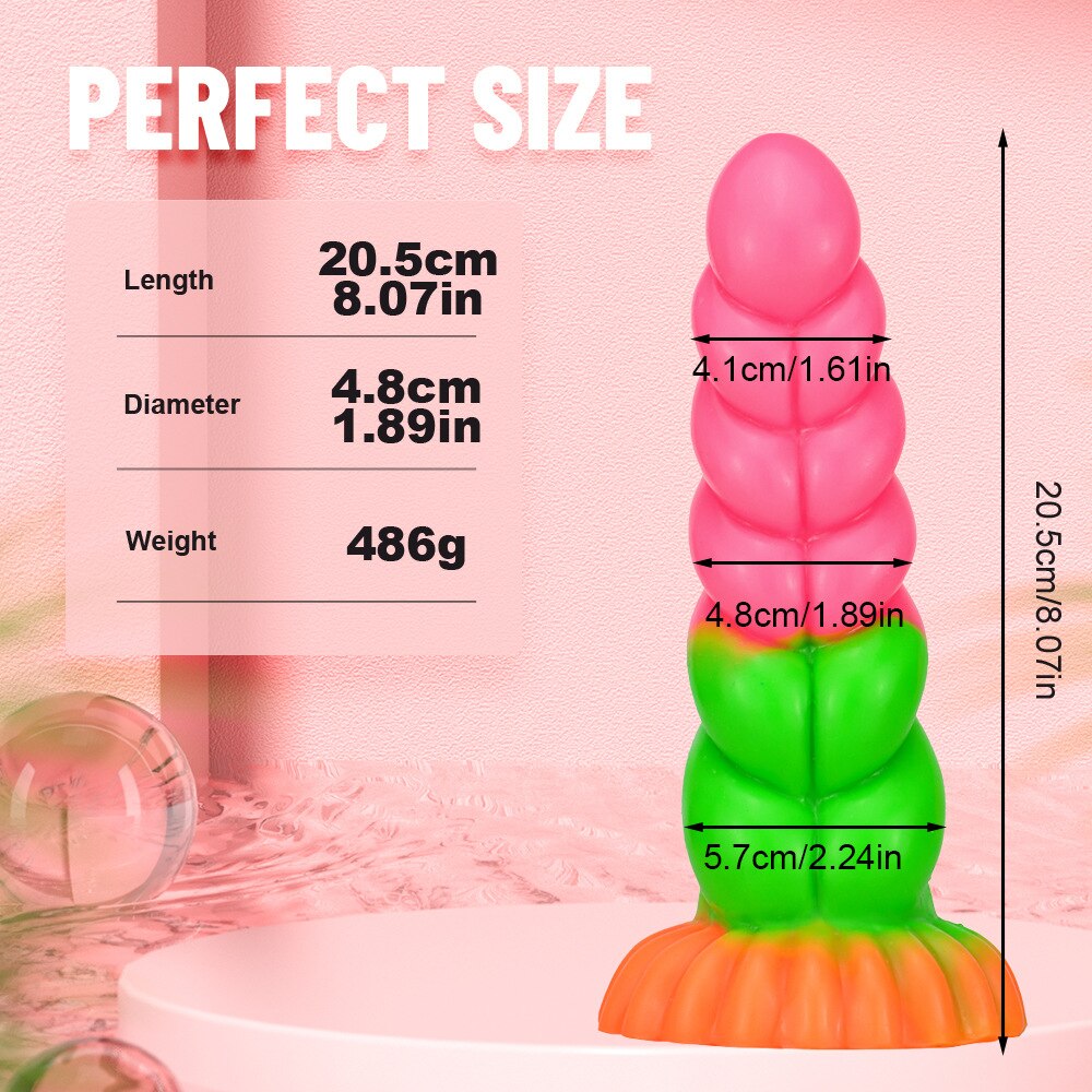 Soft Long Anal Plug Dildo Large Butt Plug Suction Cup Adult Erotic Sex Toys for Women Men Prostate Massage Big Anus Dilator