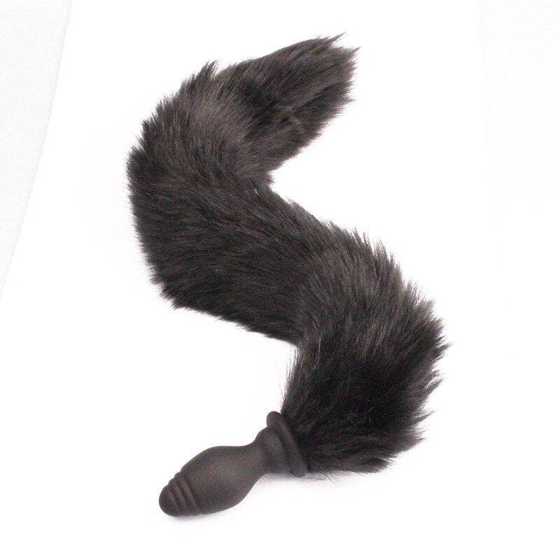 Anal Plug Fox Tail for Adults Cosplay Remote Control Butt Plug Sex Toys Erotic Games for Couples