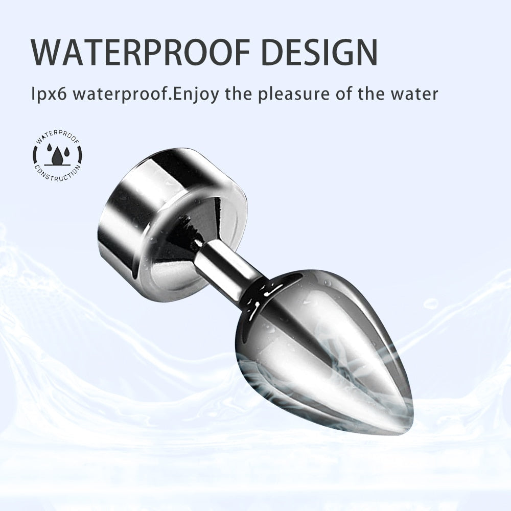 Anal Plug with Push 7 Vibration Modes Anal Toy for Men Prostate Massager Sex Toys with Remote Control Vibrator Anal Toys for 18+
