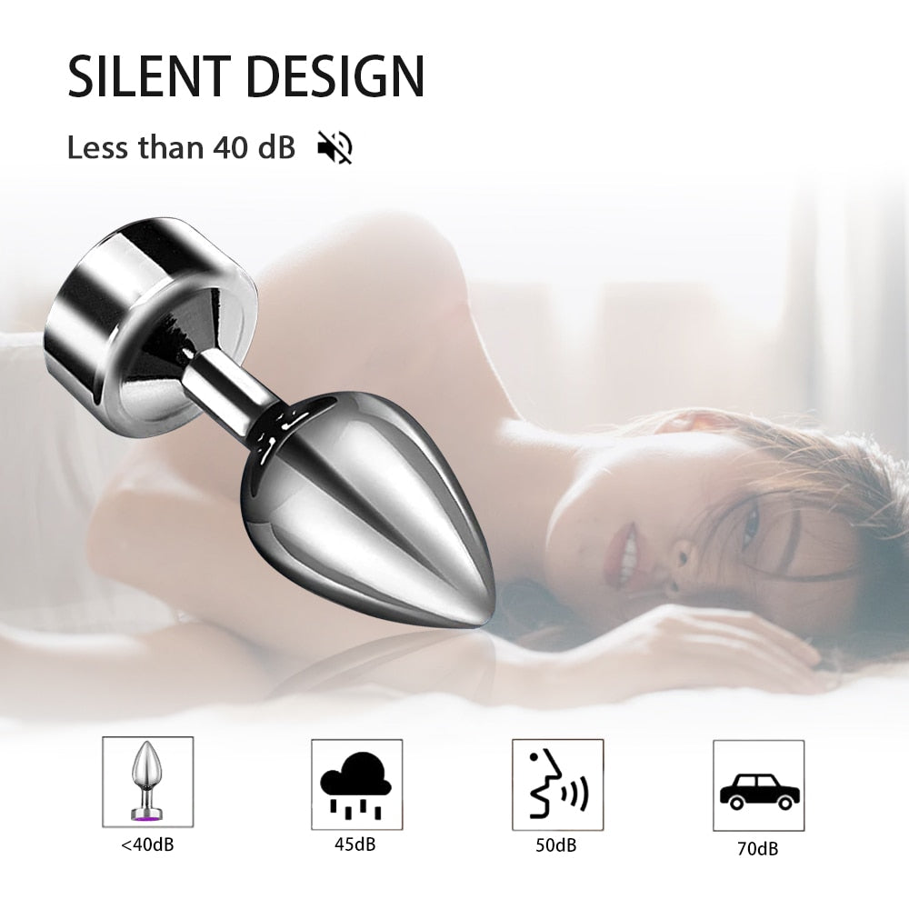 Anal Plug with Push 7 Vibration Modes Anal Toy for Men Prostate Massager Sex Toys with Remote Control Vibrator Anal Toys for 18+