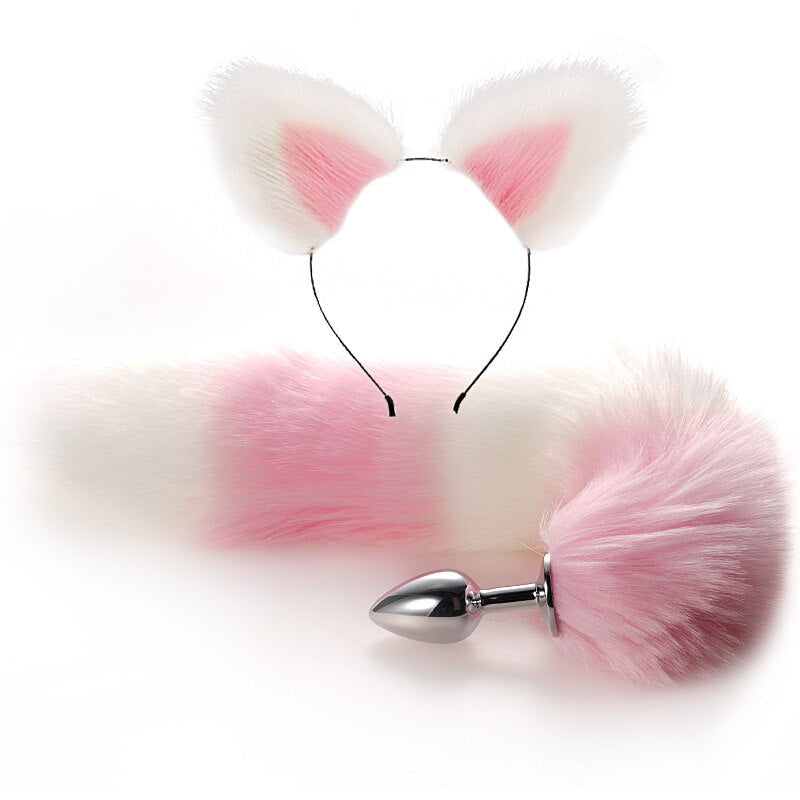 Anal Toys Tail Plug In The Ass Metal Butt Plug for Women Fox Tail Erotic Sex Shop Anal Dilator Buttplug Adults Goods for Couples