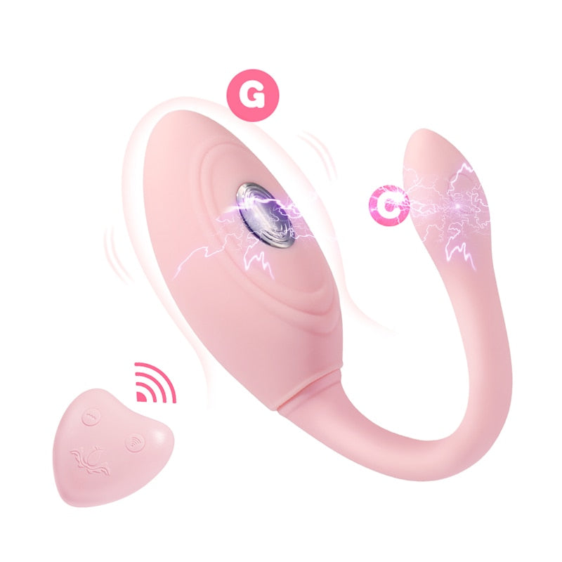 Vibrating Egg, Jumping Egg, Wireless Remote Control Egg, Electric Shock, Anal Clitoris Stimulation, Adult Product, Sex Toy