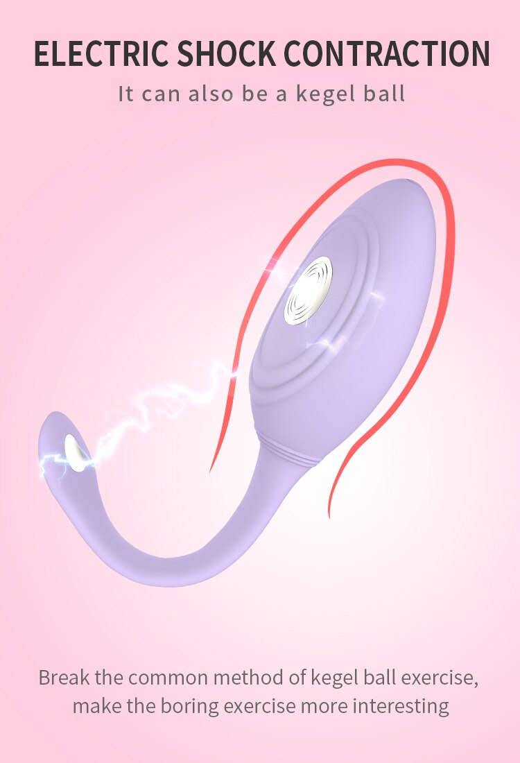Vibrating Egg, Jumping Egg, Wireless Remote Control Egg, Electric Shock, Anal Clitoris Stimulation, Adult Product, Sex Toy