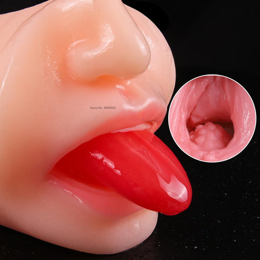 Vaginal Anal Blowjob Adult Toys Pussy Manual Sex Excited Realistic Machine Oral with Tongue Male Penis Masturbators