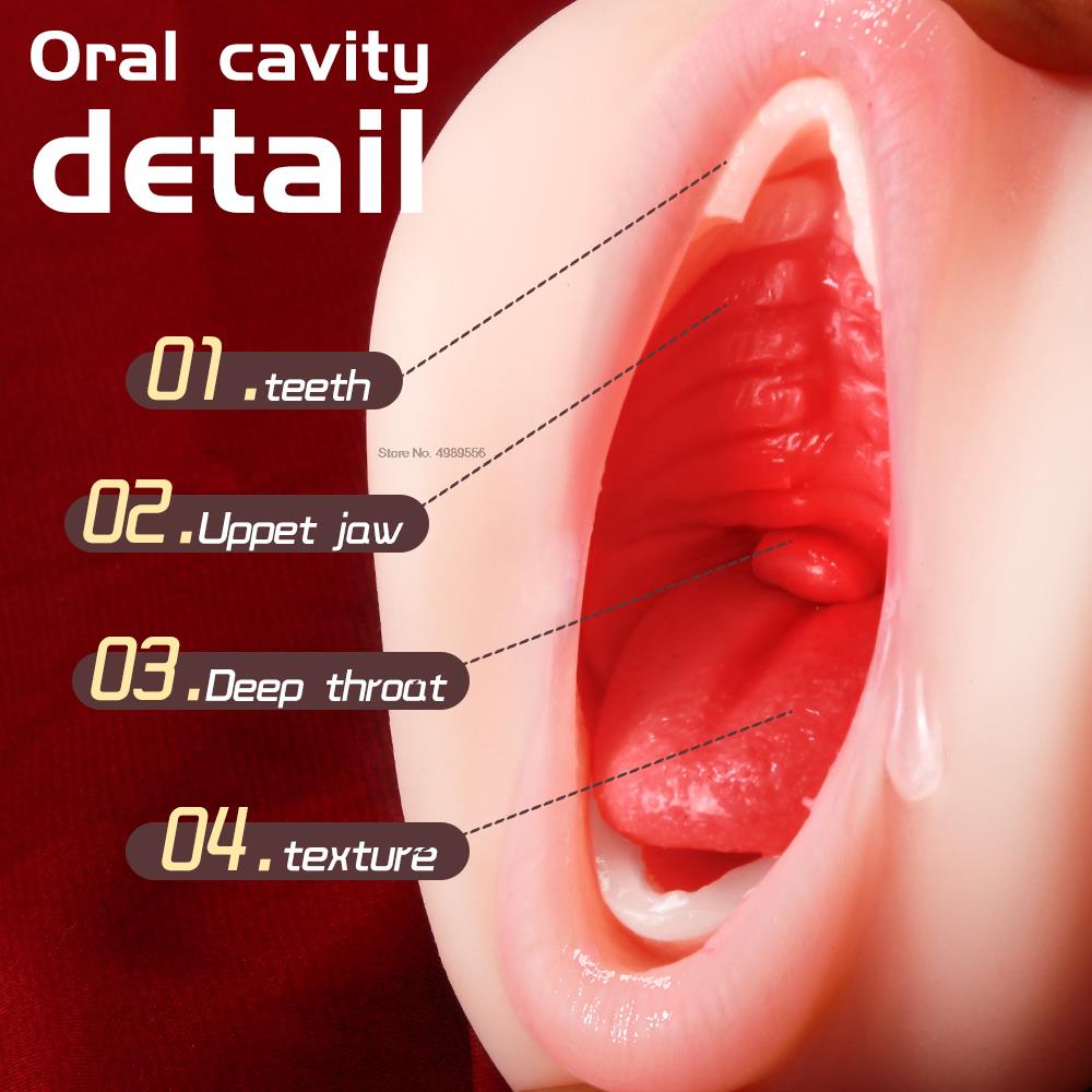 Vaginal Anal Blowjob Adult Toys Pussy Manual Sex Excited Realistic Machine Oral with Tongue Male Penis Masturbators