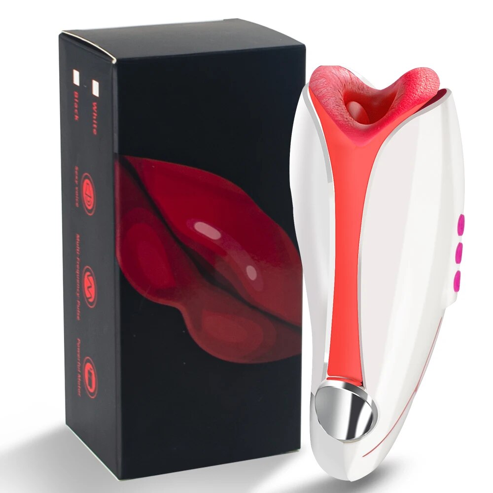 Automatic Masturbator for Men: Vibrating Deep Throat Blowjob Tongue Male Masturbation Cup Machine Sex Toys for Adult Penis