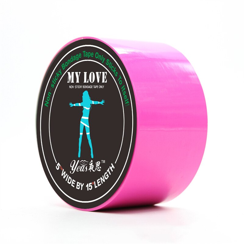 BDSM Fetish Rope Bondage Tape Slave Sex Toys Provocative Alternative Tied Self-adhesive Tape Blindfolds Role Play Harness Body
