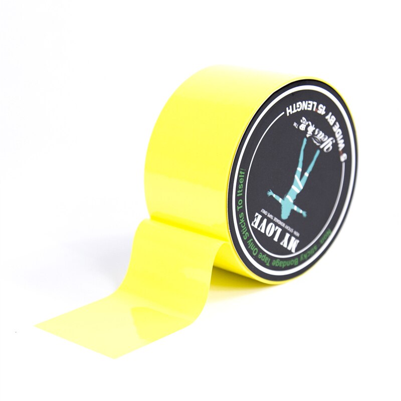 BDSM Fetish Rope Bondage Tape Slave Sex Toys Provocative Alternative Tied Self-adhesive Tape Blindfolds Role Play Harness Body
