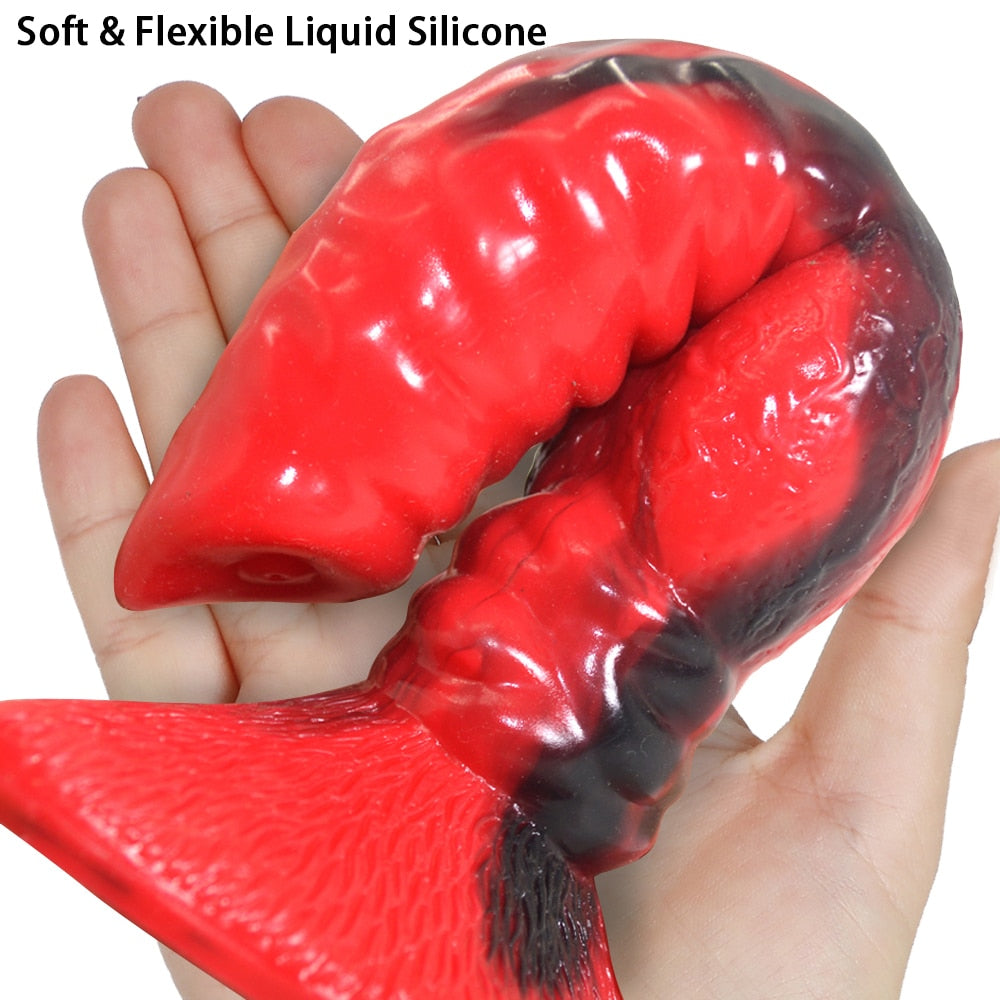 Big Silicone Animal Wolf Dildo Animal Penis G-spot Stimulation Sex Toys for Men Women Lesbian Gay Sex Shop Erotic Adults Product