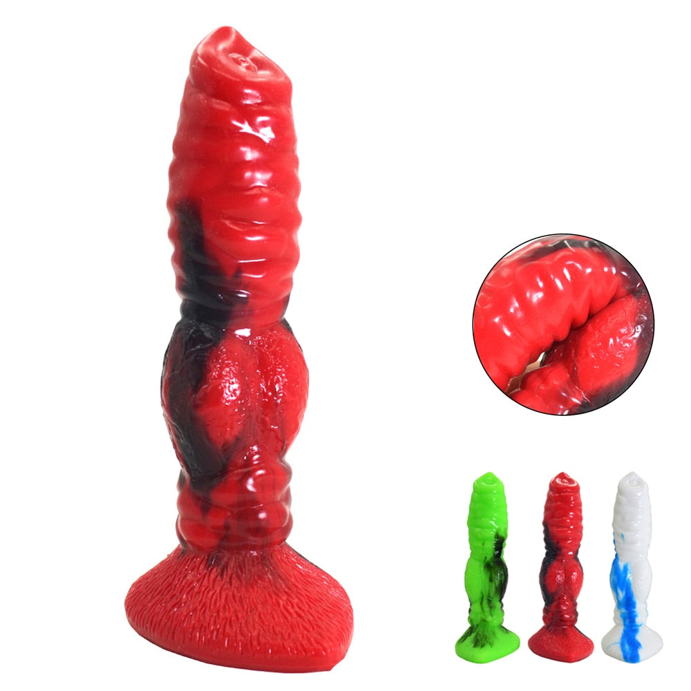 Big Silicone Animal Wolf Dildo Animal Penis G-spot Stimulation Sex Toys for Men Women Lesbian Gay Sex Shop Erotic Adults Product