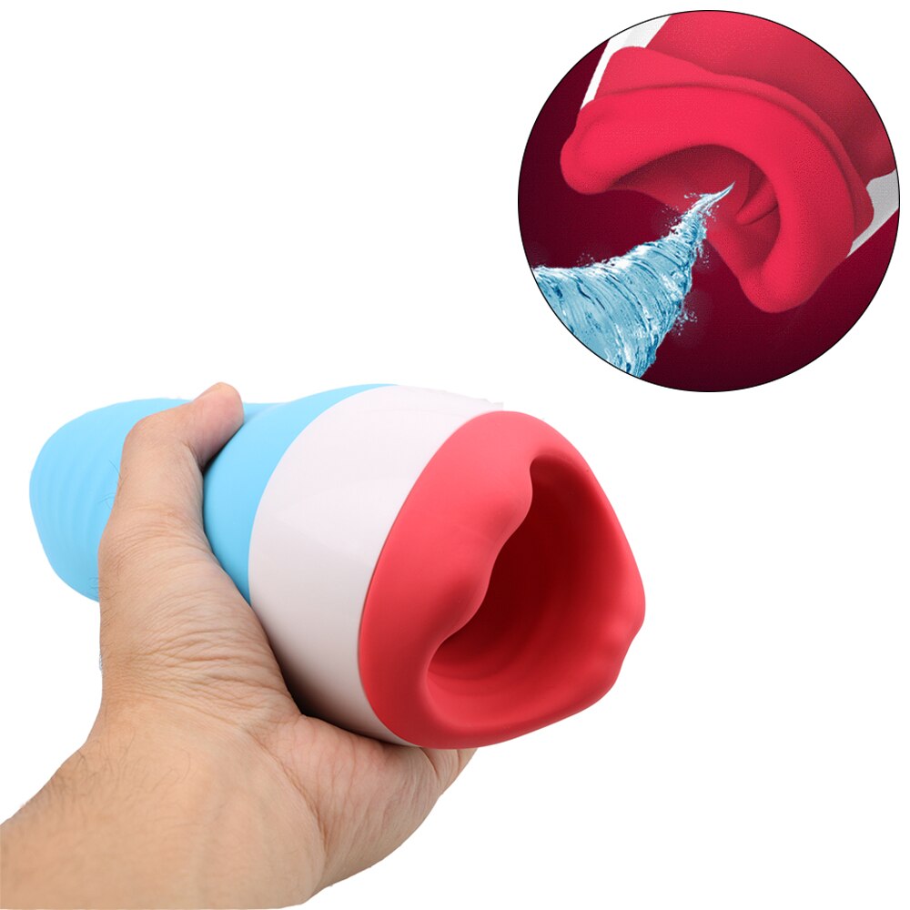 Blowjob Heating Sex Toys for Men, Masturbation Vibrator, 10-Speed Deep Throat Oral Sex Machine, Male Masturbation Cup
