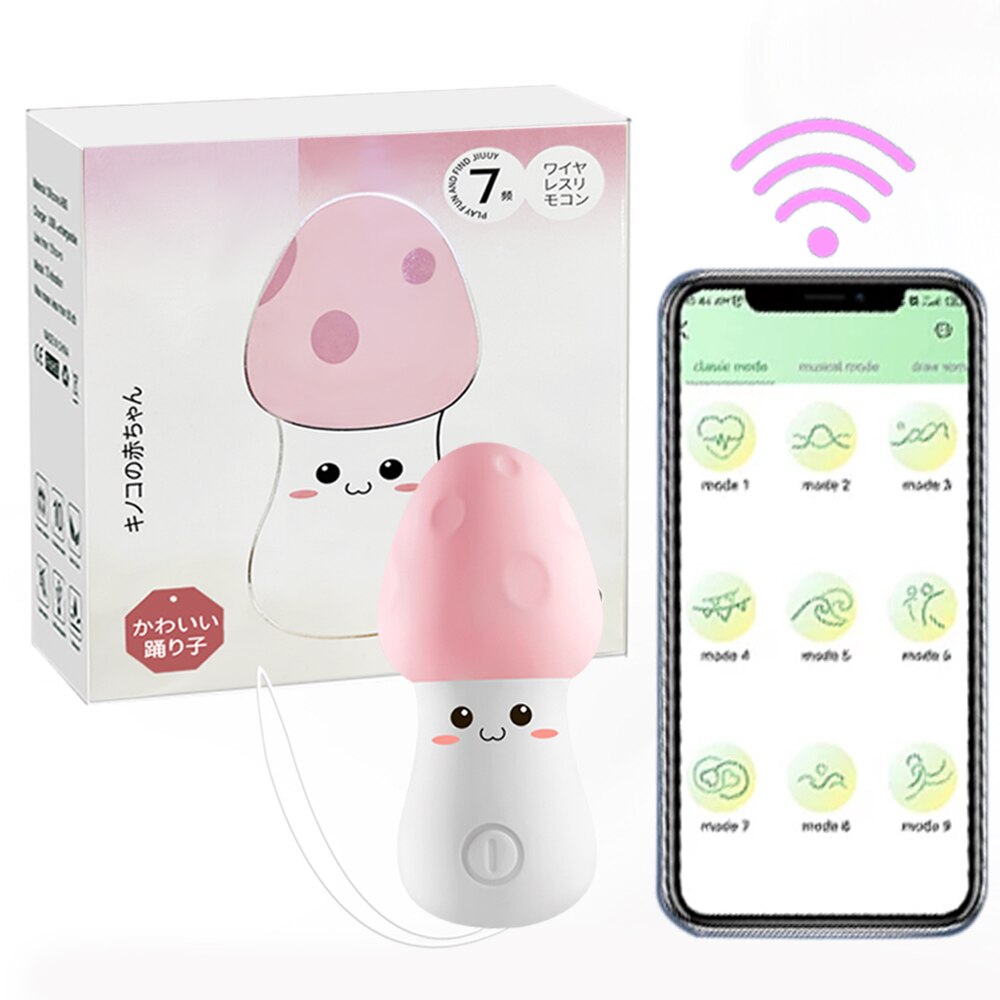 มินิที่มีประสิทธิภาพ Bullet Vibrator รีโมทแอปควบคุมหัวเห็ดผู้หญิง Clitoral Stimulator ช่องคลอด G จุด Masturbation เร้าอารมณ์ Vibr